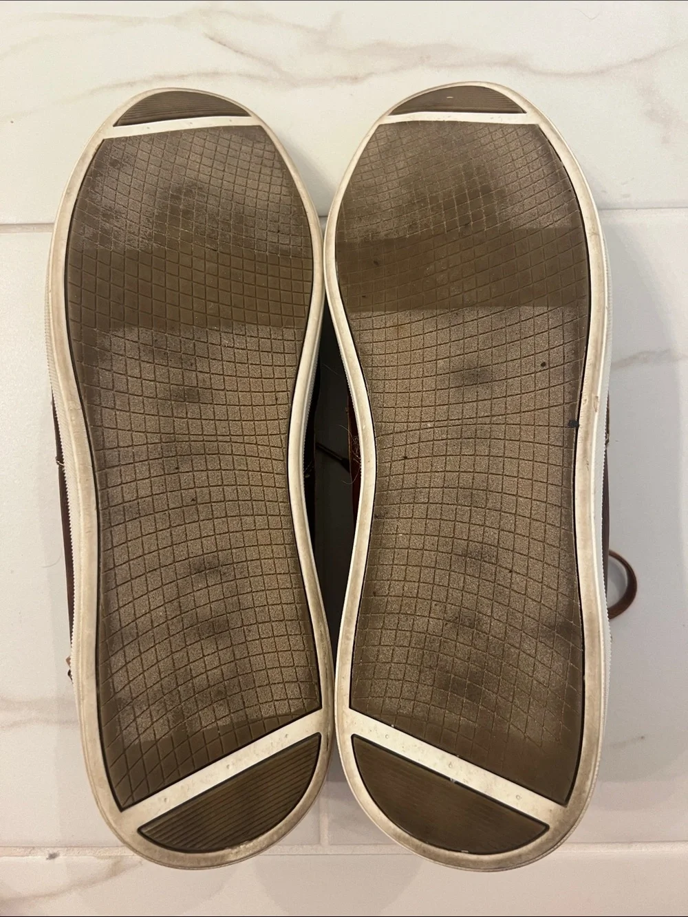 Sonoma Brown Leather Boat-Style Lace-Up Shoes
